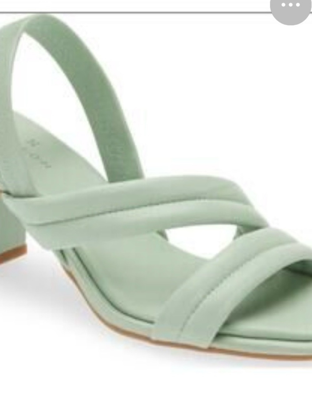 Caslon Mint Green Padded Strappy Block Heel Sandals - Women